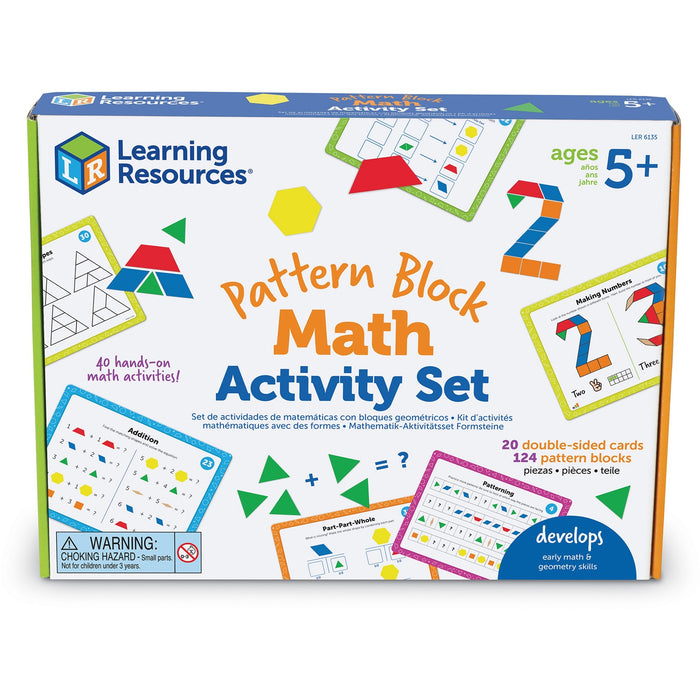 Learning Resources Pattern Block Math Activity Set - LRNLER6135