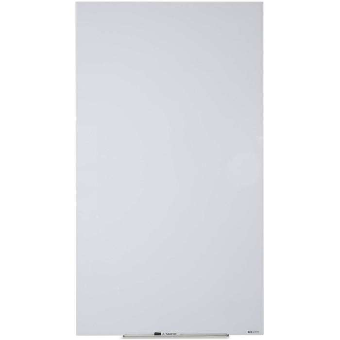 Quartet InvisaMount Vertical Glass Dry-Erase Board - 28x50 - QRTQ012850IMW