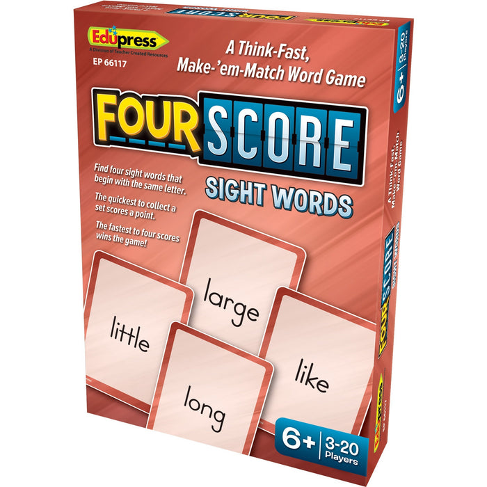 Teacher Created Resources Four Score Sight Words Game - TCREP66117
