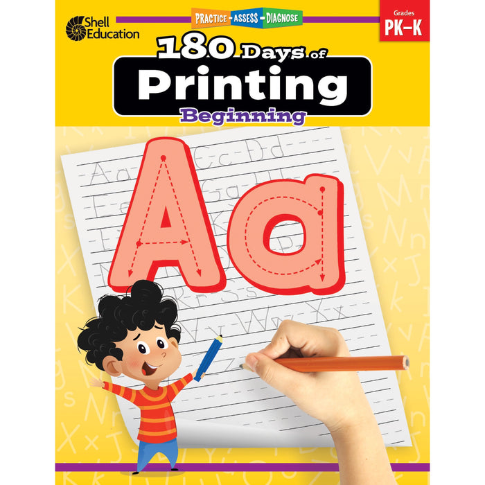 Shell Education 180 Days of Printing: Beginning Printed Book - SHL130193