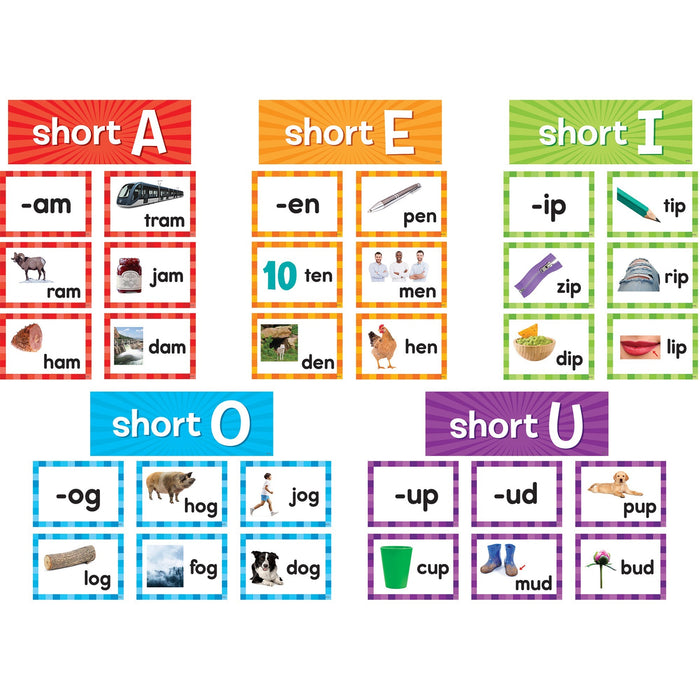 Teacher Created Resources Short Vowels Pocket Chart Cards - TCR20850