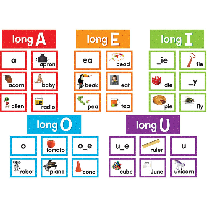 Teacher Created Resources Long Vowels Pocket Chart Cards - TCR20851
