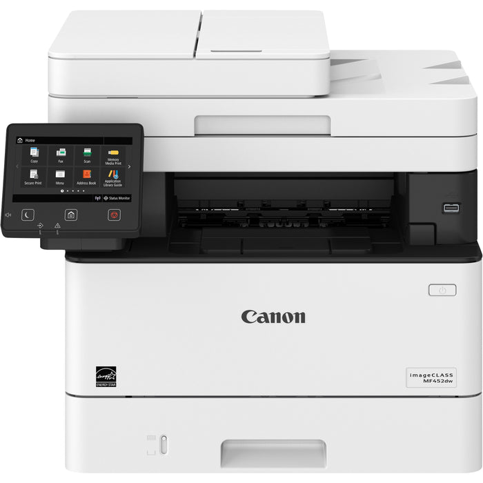 Canon imageCLASS MF452DW Wireless Laser Multifunction Printer - Monochrome - White - CNMMF452DW