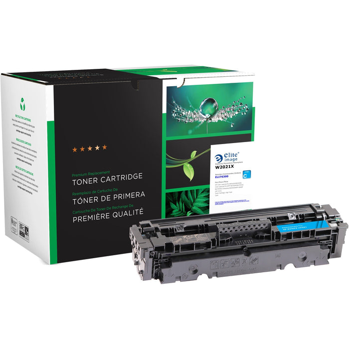Elite Image Remanufactured High Yield Laser Toner Cartridge - Alternative for HP 414X - Cyan - 1 Each - ELI76300