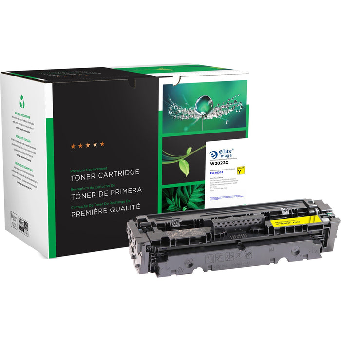 Elite Image Remanufactured High Yield Laser Toner Cartridge - Alternative for HP 414X - Yellow - 1 Each - ELI76302