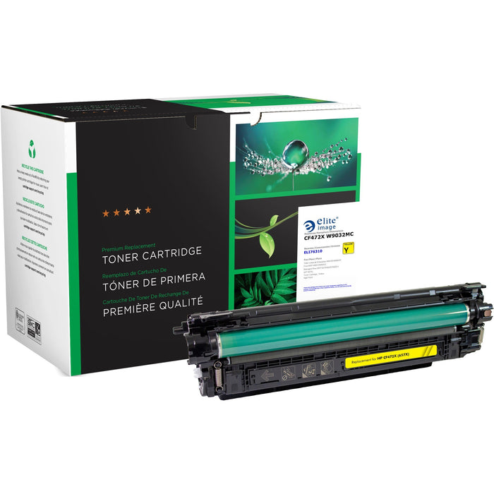 Elite Image Remanufactured High Yield Laser Toner Cartridge - Alternative for HP 657X - Yellow - 1 Each - ELI76310