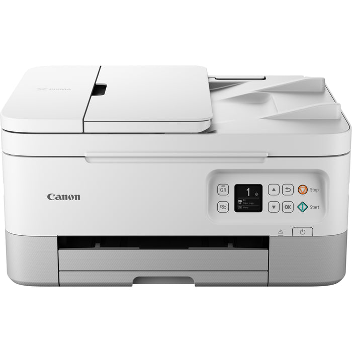 Canon PIXMA TR7020WH Wireless Inkjet Multifunction Printer - Color - White - CNMTR7020WH