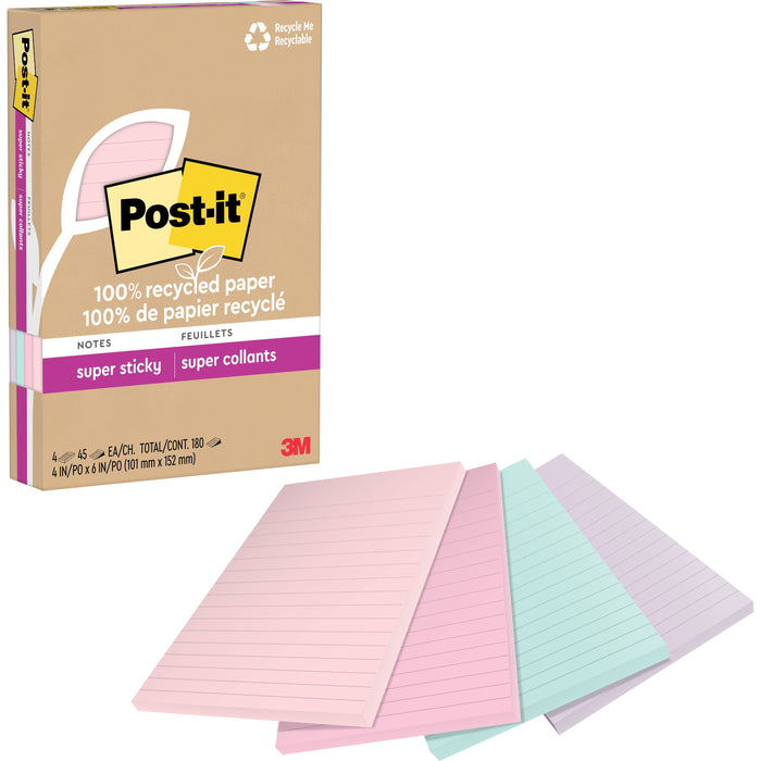 Post-it&reg; Super Sticky Adhesive Note - MMM4621R4SSNRP