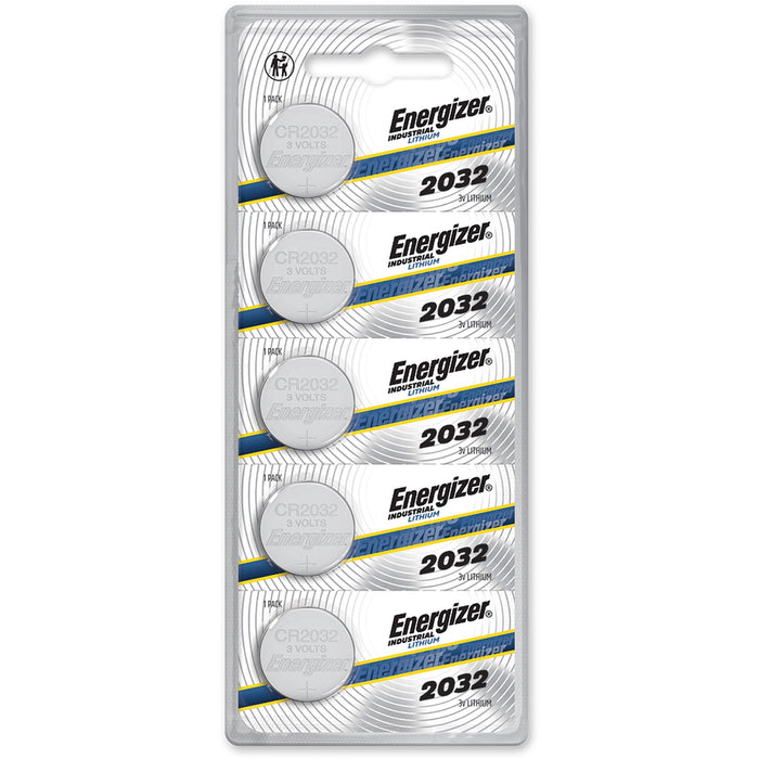 Energizer Industrial 2032 Lithium Battery 5-Packs - EVEECRN2032BX