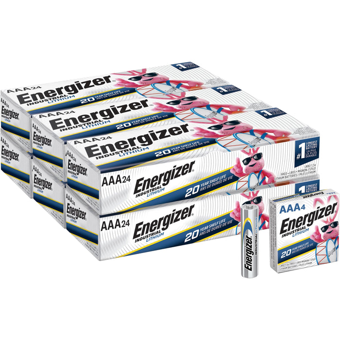 Energizer Industrial AAA Lithium Battery 4-Packs - EVELN92CT