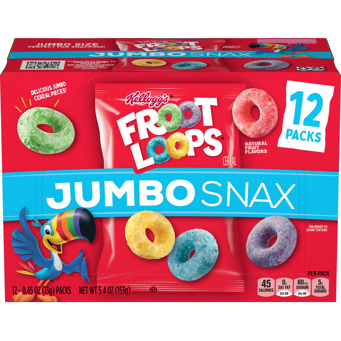 Froot Loops Jumbo Snax Cereal Snack - KEB23459