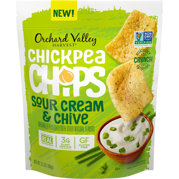 Orchard Valley Harvest Sour Cream and Chive Chickpea Chips - JBSV14027