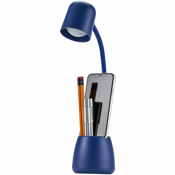 Bostitch Desk Lamp with Storage Cup, Navy - BOSLED2105NVY