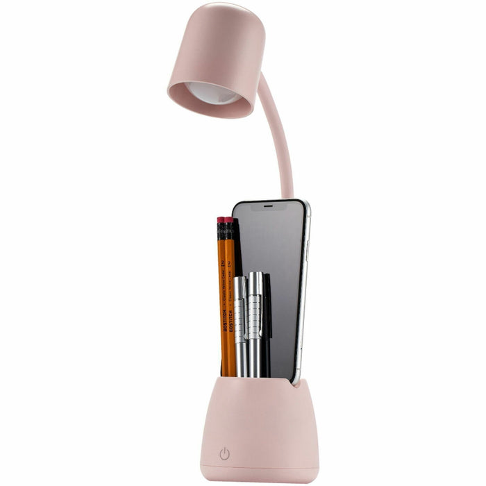 Bostitch Desk Lamp with Storage Cup, Pink - BOSLED2105PNK