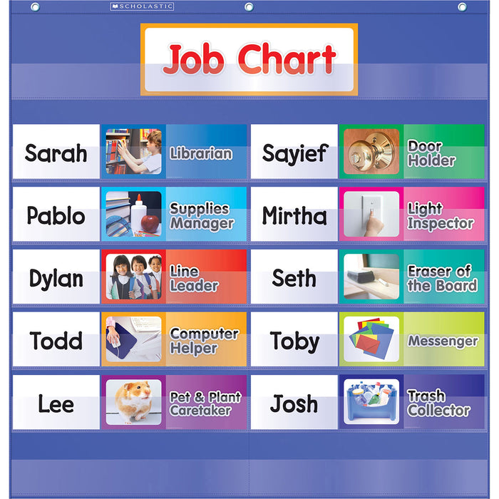 Scholastic Class Jobs Pocket Chart - SHS0545114802