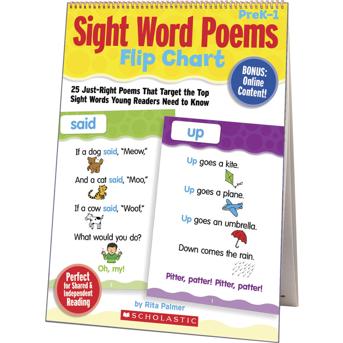 Scholastic Sight Word Poems Flip Chart - SHS0545115949