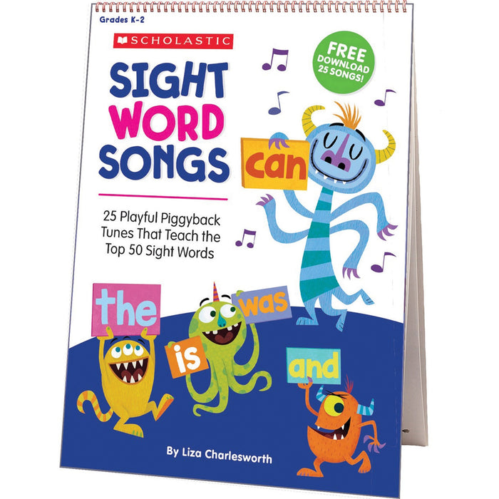 Scholastic Sight Word Songs Flip Chart & CD - SHS1338113135