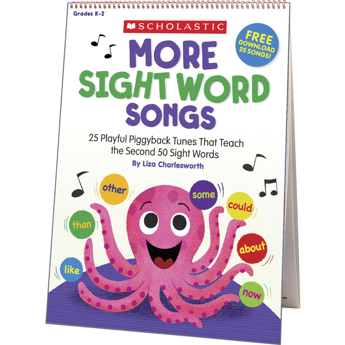 Scholastic K-2 More Sight Words Flip Chart/CD - SHS1338317105