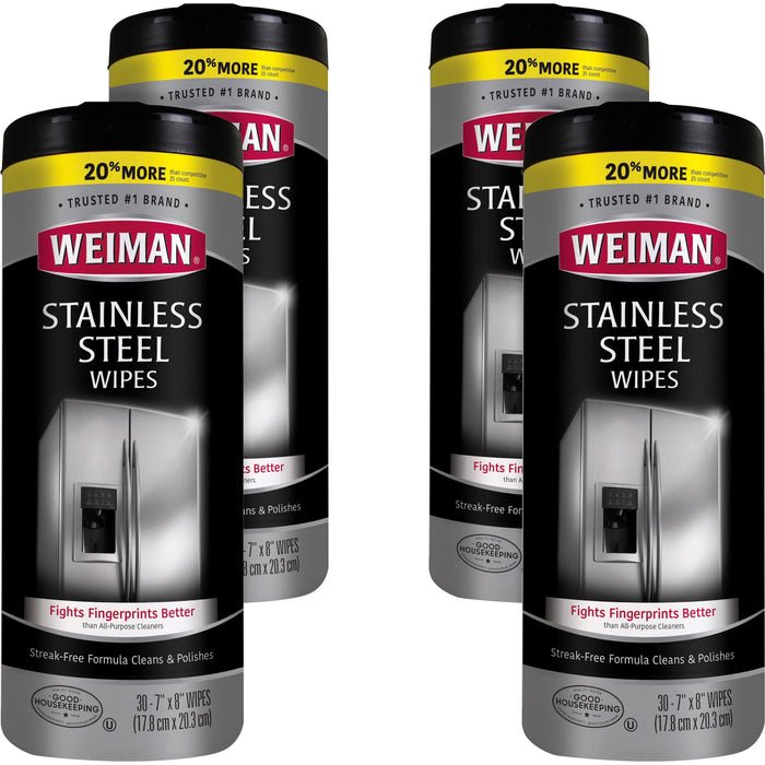 Weiman Stainless Steel Wipes - WMN92ACT