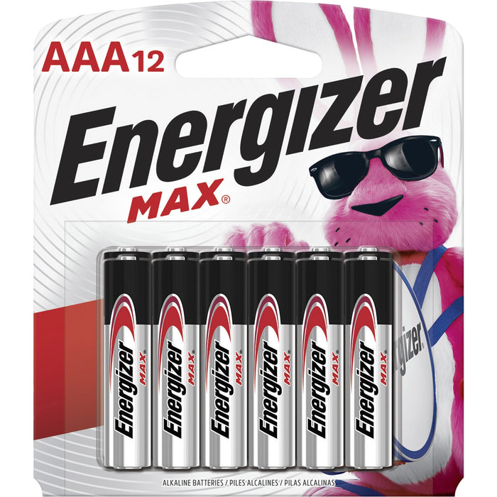 Energizer MAX Alkaline AAA Batteries, 12 Pack - EVEE92BP12