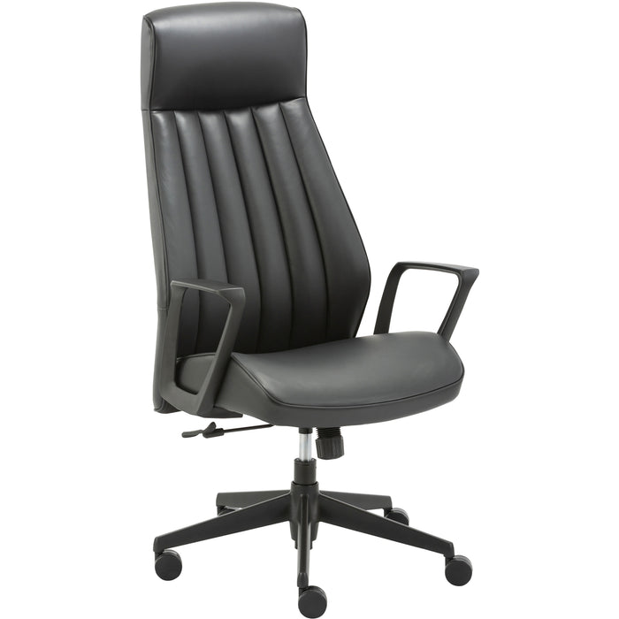 LYS High-Back Bonded Leather Chair - LYSCH100LABK
