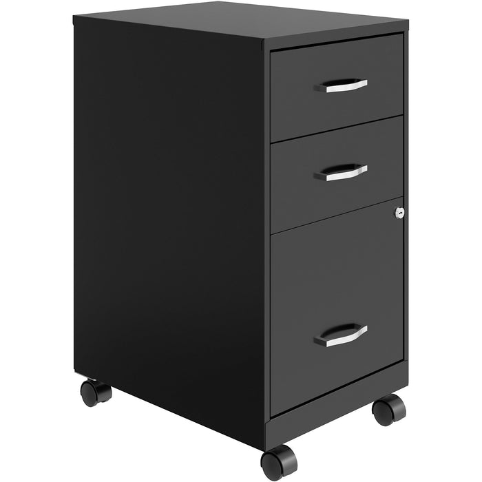 LYS SOHO 3-Drawer Organizer Metal File Cabinet - LYSVF318CMBK