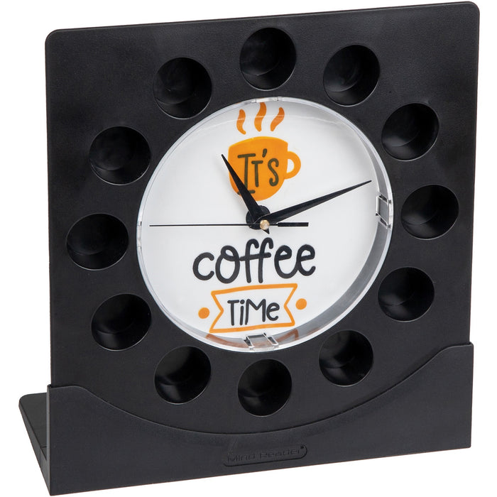 Mind Reader Anchor Coffee Pod Holder with Clock - EMSPODCLOCK