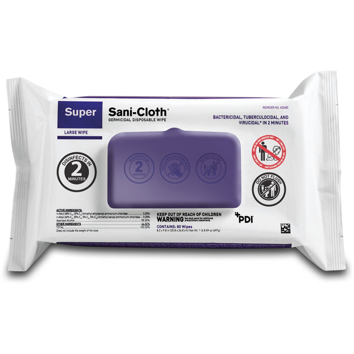 PDI HC Super Sani-Cloth Germicidal Disposable Wipe - PDIA22480