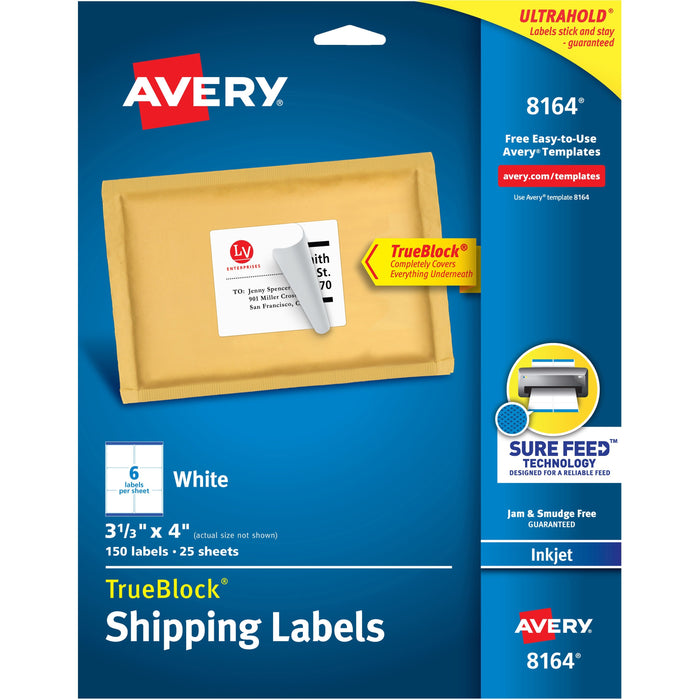 Avery&reg; TrueBlock Shipping Labels - AVE8164