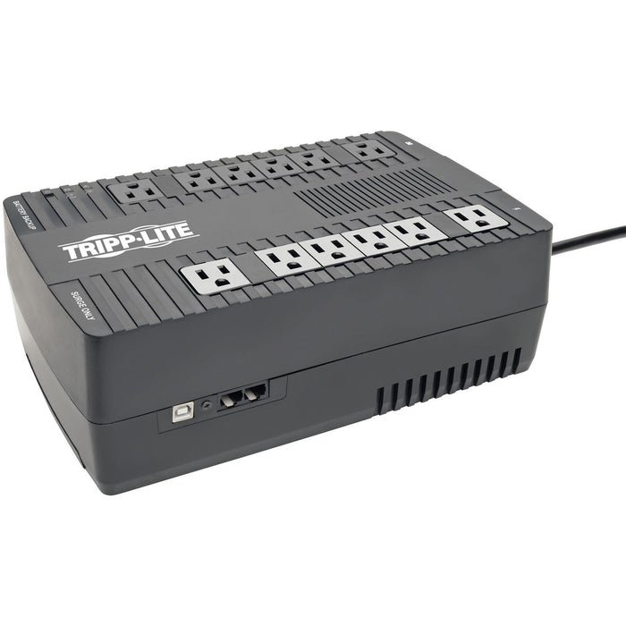 Tripp Lite UPS 750VA 450W Desktop Battery Back Up AVR 50/60Hz Compact 120V USB RJ11 - TRPAVR750U
