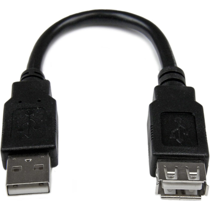StarTech.com 6in USB 2.0 Extension Adapter Cable A to A - M/F - STCUSBEXTAA6IN