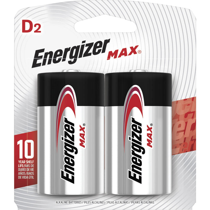 Energizer MAX Alkaline D Batteries, 2 Pack - EVEE95BP2