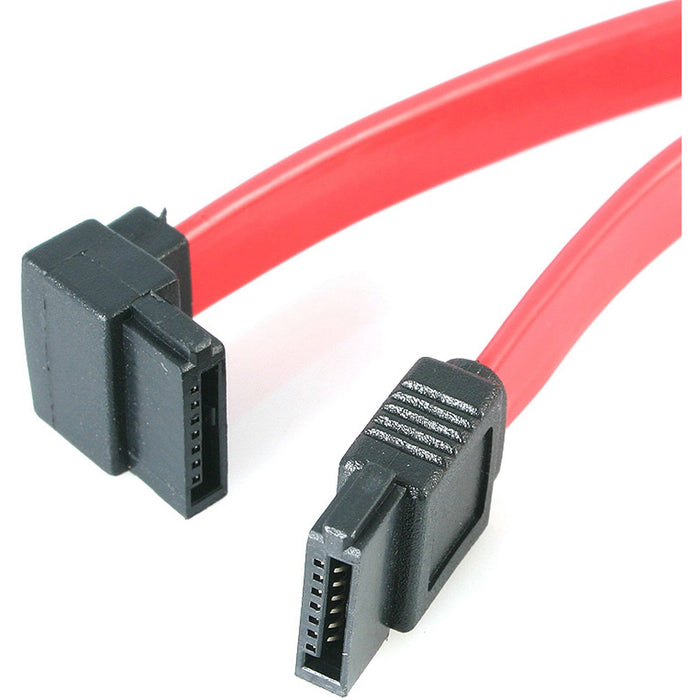 StarTech.com 18in SATA to Left Angle SATA Serial ATA Cable - STCSATA18LA1