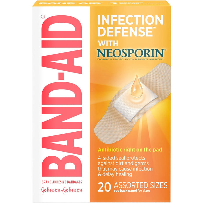 Band-Aid Adhesive Bandages Infection Defense with Neosporin - JOJ5570