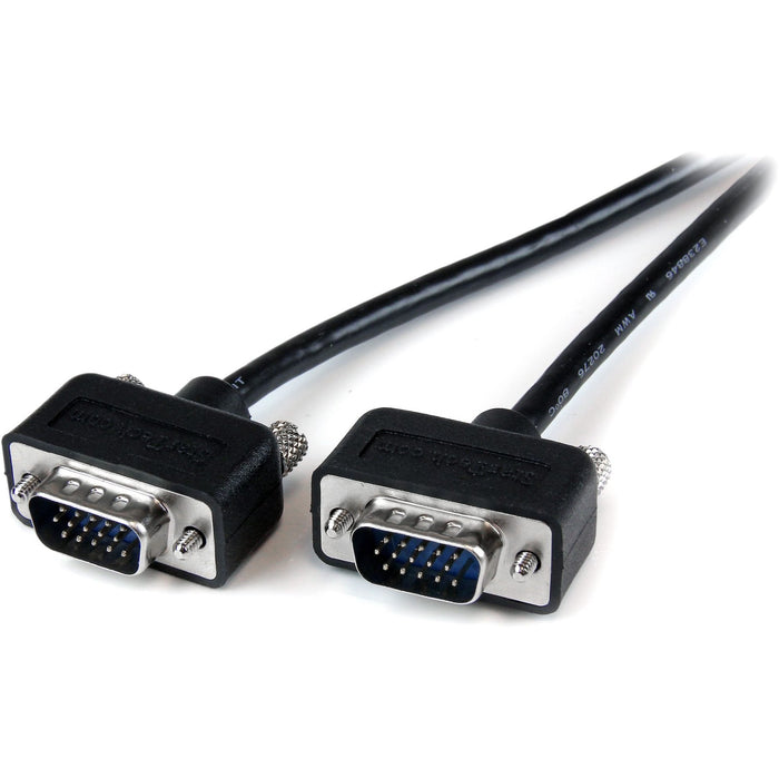 StarTech.com 10 ft Low Profile High Resolution Monitor VGA Cable - HD15 M/M - STCMXT101MMLP10