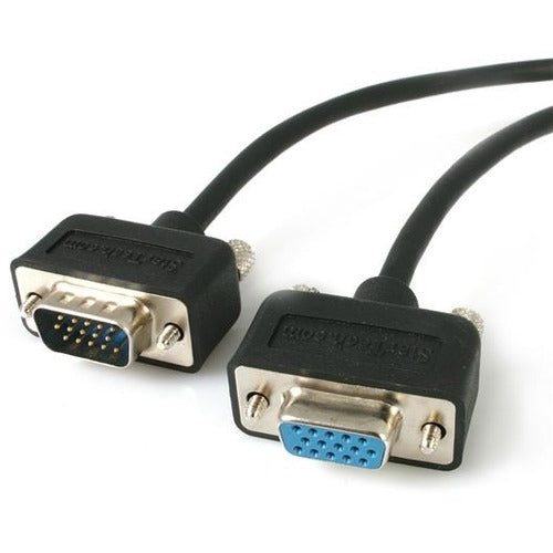 StarTech.com 15 ft Low Profile High Resolution Monitor VGA Extension Cable HD15 M/F - STCMXT101LP15
