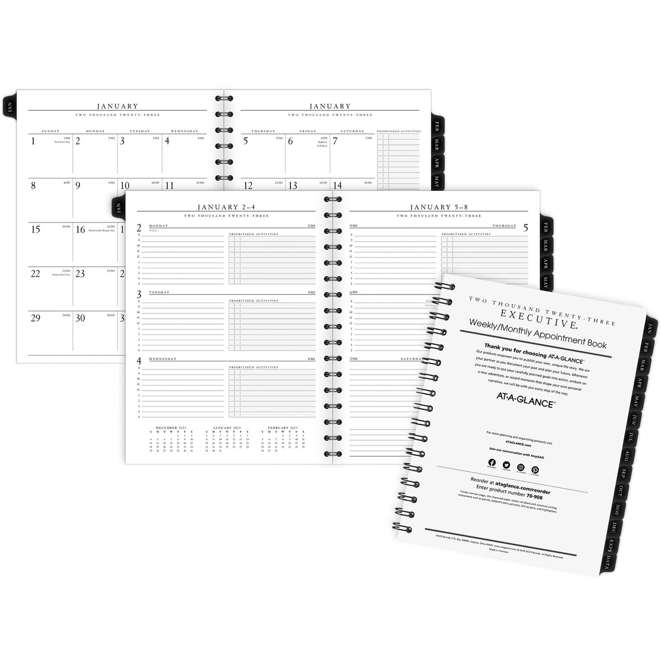At-A-Glance Executive Weekly/Monthly Appointment Book Refill - AAG7090810 ACCO Brands Corporation