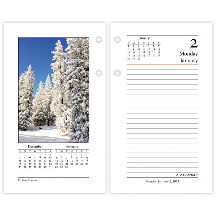 At-A-Glance Photographic Desk Calendar Refill - AAGE41750