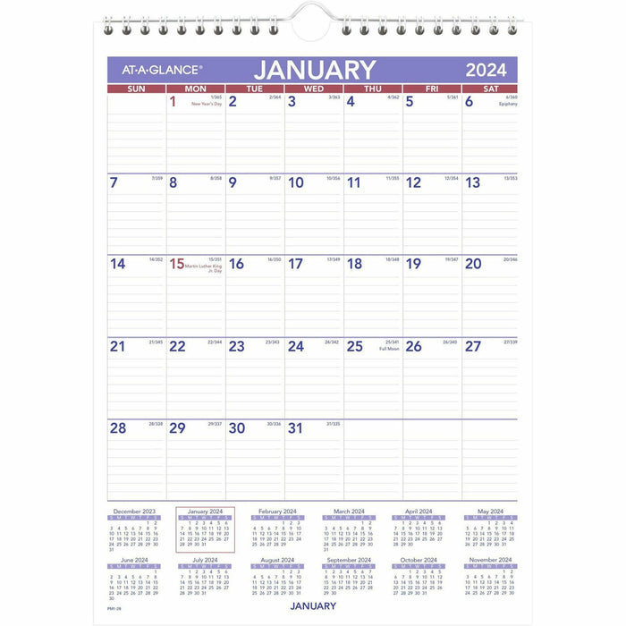 At-A-Glance Monthly Wall Calendar - AAGPM128