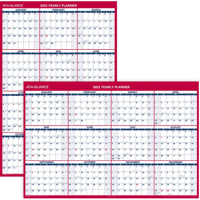 At-A-Glance Jumbo Erasable/Reversible Yearly Wall Planner - AAGPM32628