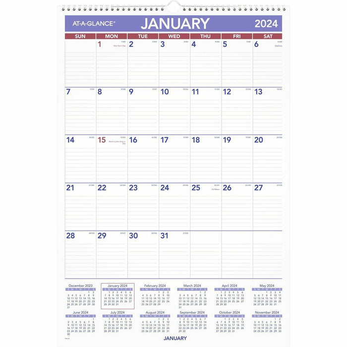At-A-Glance Recycled Monthly Wall Calendar - AAGPM328