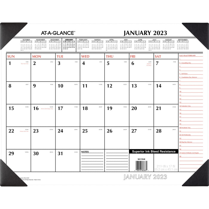 At-A-Glance Monthly Desk Pad - AAGSK117000