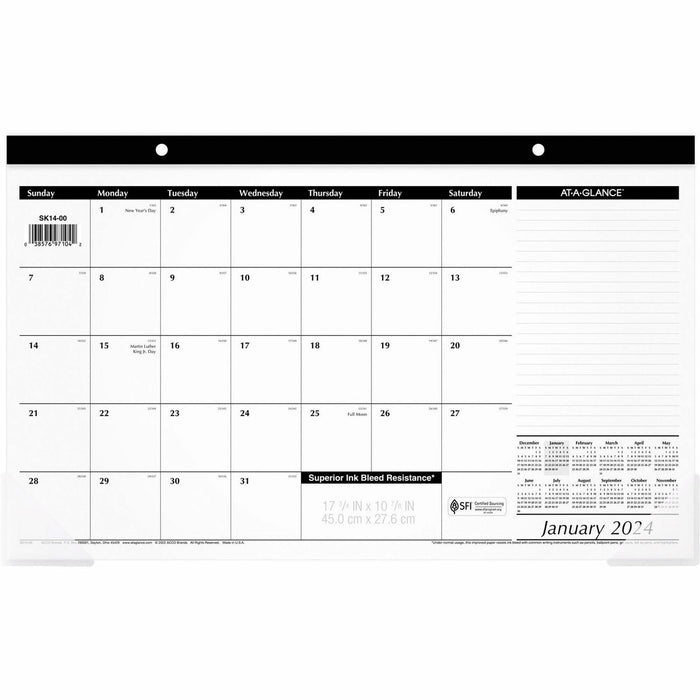 At-A-Glance Compact Monthly Desk Pad - AAGSK1400