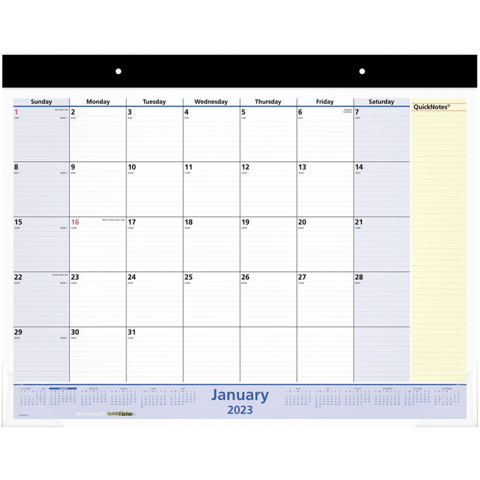 At-A-Glance QuickNotes Monthly Desk Pad - AAGSK70000