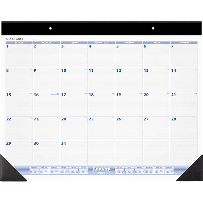 At-A-Glance Monthly Two-color Desk Pad - AAGSW23000