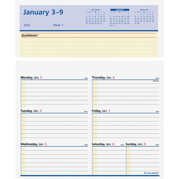 At-A-Glance Flip-A-Week Desk Calendar Refill - AAGSW70650