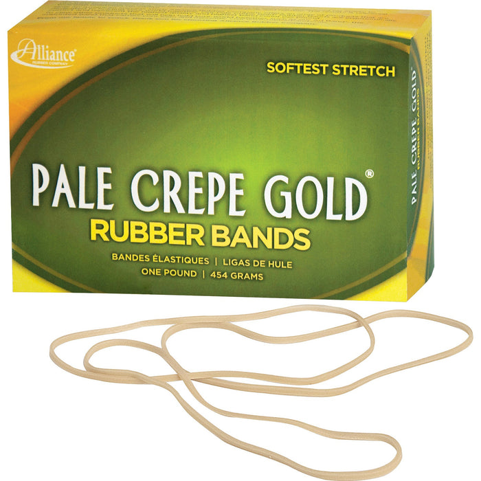 Alliance Rubber 21405 Pale Crepe Gold Rubber Bands - Size #117B - ALL21405