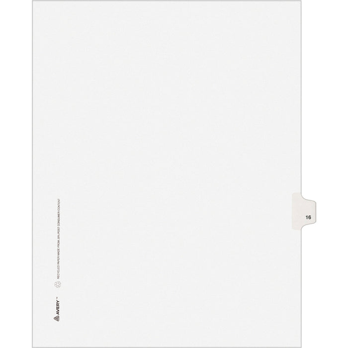 Avery&reg; Individual Legal Exhibit Dividers - Avery Style - AVE01016