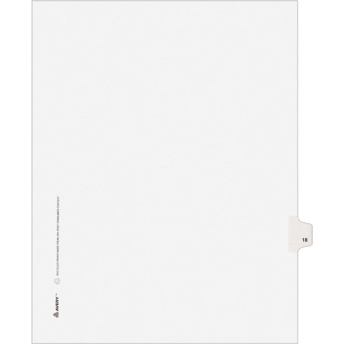 Avery&reg; Individual Legal Exhibit Dividers - Avery Style - AVE01018