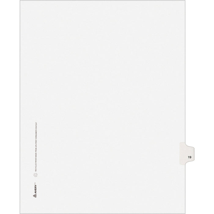 Avery&reg; Individual Legal Exhibit Dividers - Avery Style - AVE01019